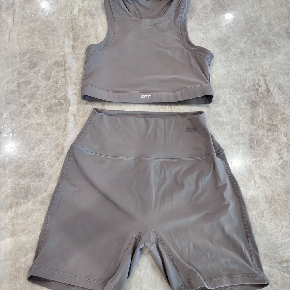 SET Active Gray Set High-Rise Athletic